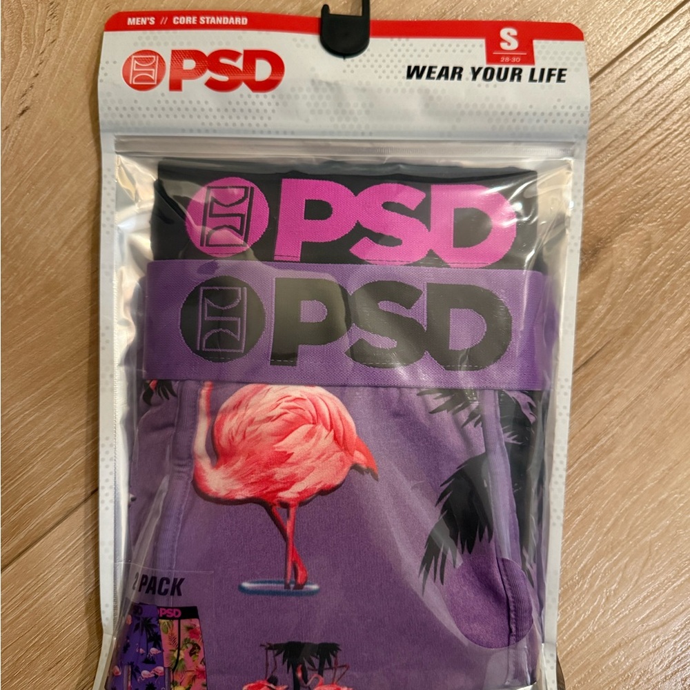 PSD Boxer Briefs 2-Pack Flamingo size Small New